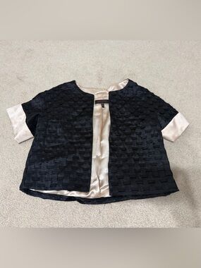 Escada Cream Satin-Look Lined Jacket
